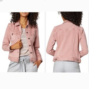 NWT Women's XSmall Pink Mauve Blush Liverpool Los Angeles Denim Jacket. Classic